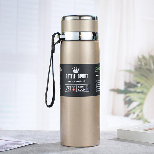 Slim Stainless Steel Water Bottle Premium Quality Long Lasting Insulation Leakproof Design For Hot And Cold Drinks | Random Color | 1000ml