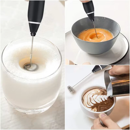 2-in-1 Electric Rechargeable Coffee Beater & Milk Frother – Handheld Mini Blender & Egg Beater for Kitchen Use