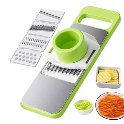 5in1 Vegetable Cutter | Multifunctional Stainless Steel Vegetable Cutter & Slicer | Kitchen Tool - 12 Inch