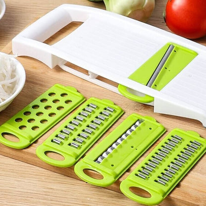 5in1 Vegetable Cutter | Multifunctional Stainless Steel Vegetable Cutter & Slicer | Kitchen Tool - 12 Inch