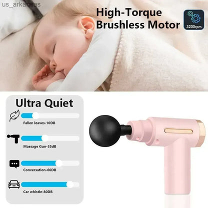 Massage Gun Percussion Muscle Massager Gun Electric Body Massager