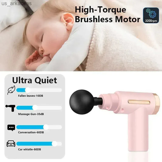 Massage Gun Percussion Muscle Massager Gun Electric Body Massager