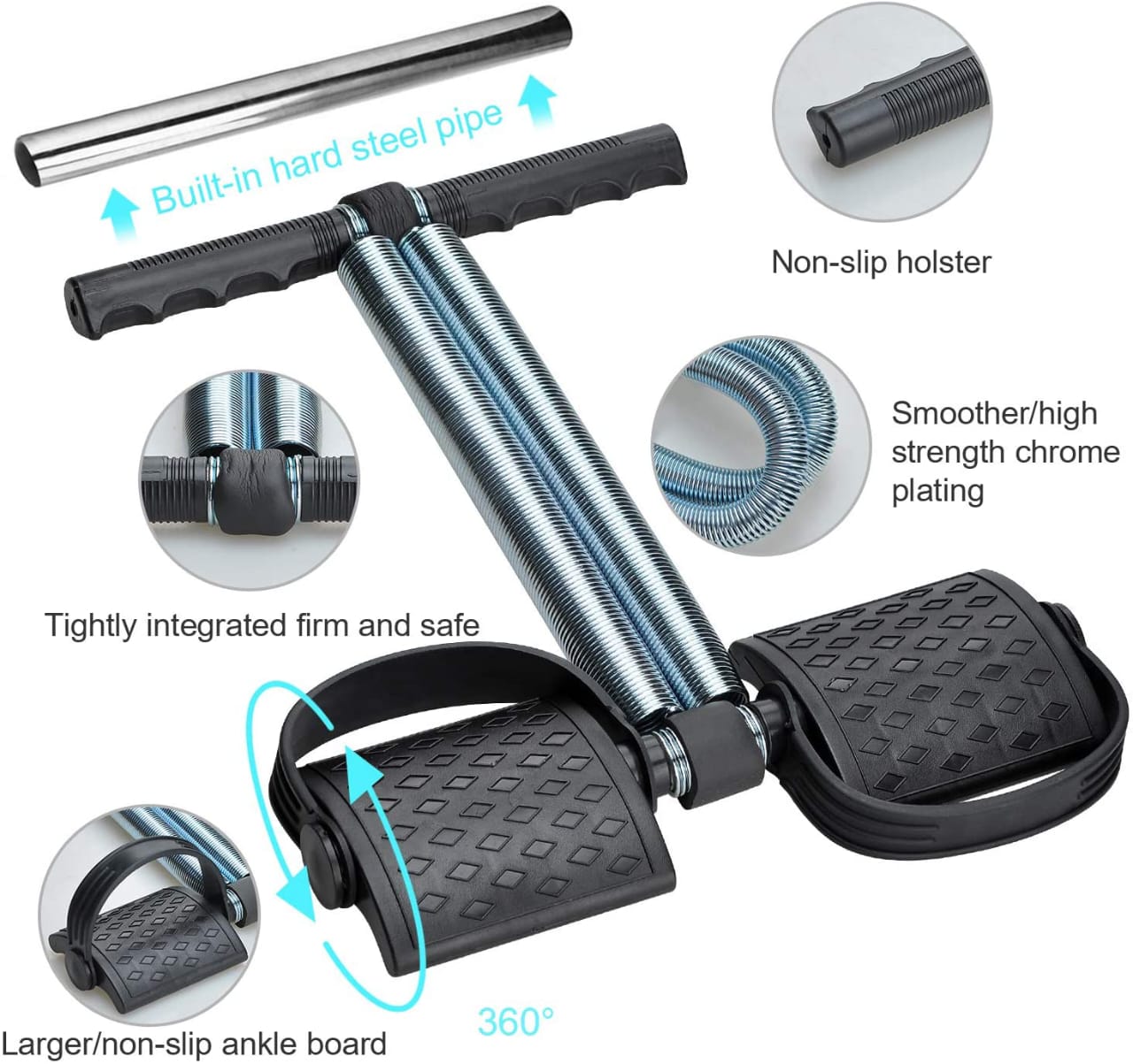 Tummy Trimmer Double Spring High Quality Resistance Trainer for Home Gym