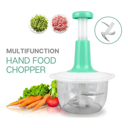 1.5L Push Chopper | Hand Press Manual Push Chopper For Kitchen Use | Food Chopper Multipurpose