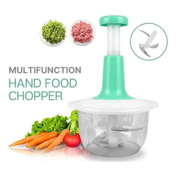 1.5L Push Chopper | Hand Press Manual Push Chopper For Kitchen Use | Food Chopper Multipurpose