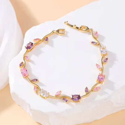 Tulip Bracelet – Premium Quality Stainless Steel Elegant Bracelet for Women l Green ~ Without Box