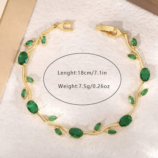 Tulip Bracelet – Premium Quality Stainless Steel Elegant Bracelet for Women l Green ~ Without Box