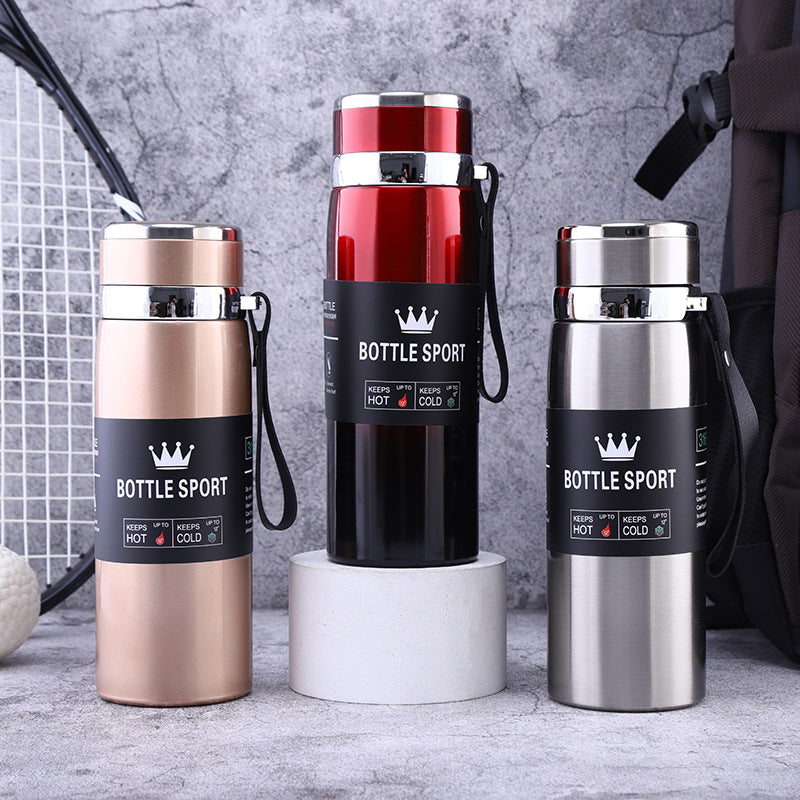 Slim Stainless Steel Water Bottle Premium Quality Long Lasting Insulation Leakproof Design For Hot And Cold Drinks | Random Color | 1000ml