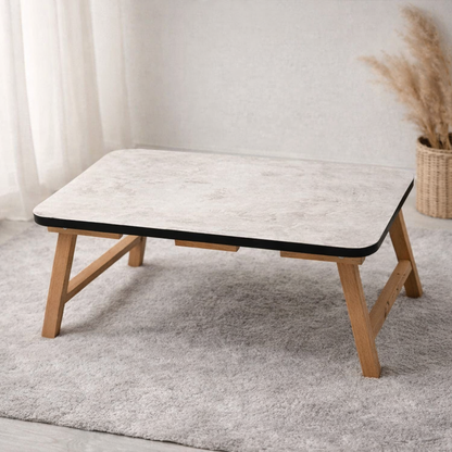Multi-Purpose Wooden Folding Table – Portable Lap Desk for Study, Reading, and Laptop Use