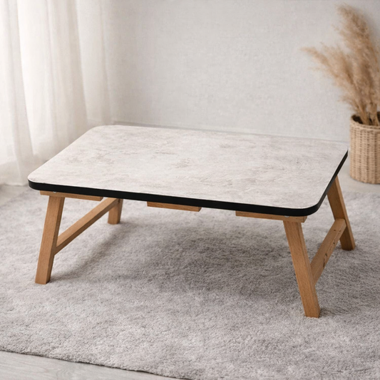 Multi-Purpose Wooden Folding Table – Portable Lap Desk for Study, Reading, and Laptop Use