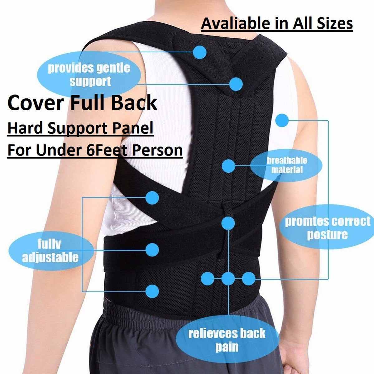 Adjustable Back Support Belt for Men & Women