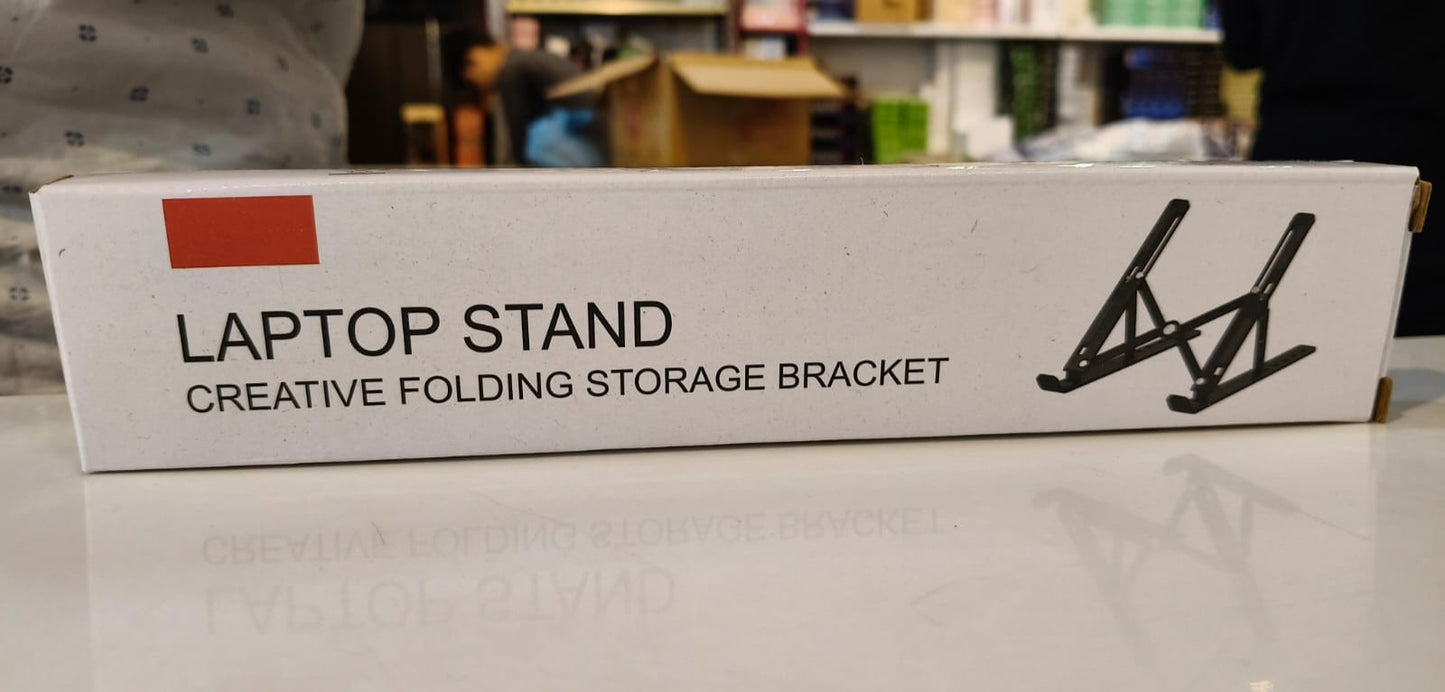Metal Laptop Stand | Adjustable Foldable Laptop Stand | Portable Laptop Stand With Box & Cover