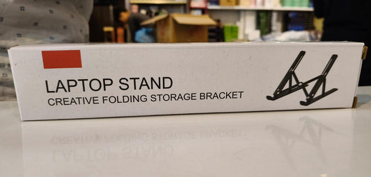 Metal Laptop Stand | Adjustable Foldable Laptop Stand | Portable Laptop Stand With Box & Cover