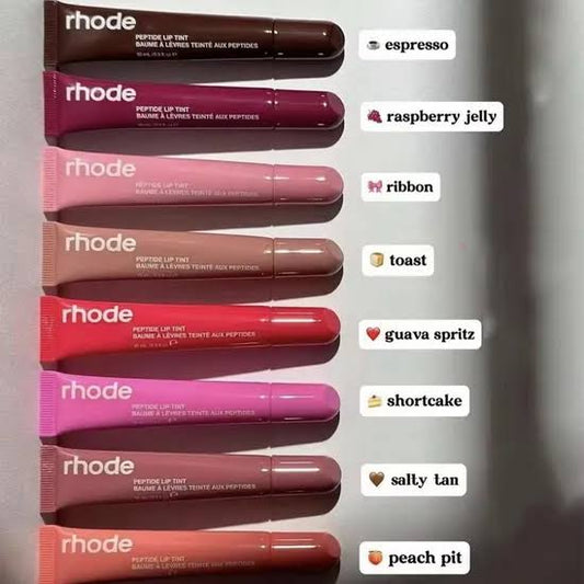Rhode Peptide Lip Tint – Hydrating Glossy Lip Balm Pack of 8 Shades