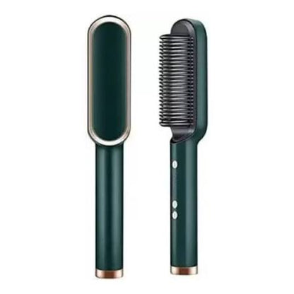 HQT-909B Hair Straightener Ceramic Heated Hair Brush | brush straightener | Ceramic Heated Hair | Hair styling | Hair Beauty Tool | Straight , curl different styling hair Ceramic Brush With Out Box